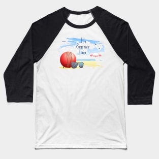 it' s  summer  time. sports  .cricket Baseball T-Shirt